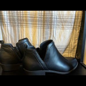 Black ankle boots